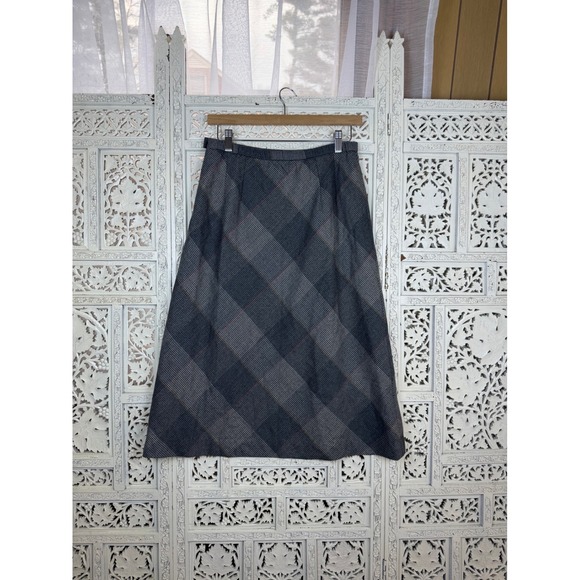 Pendleton Wool Plaid Skirt Academia Schoolgirl Preppy Workwear Sz 8 Fits 6 - Picture 5 of 6